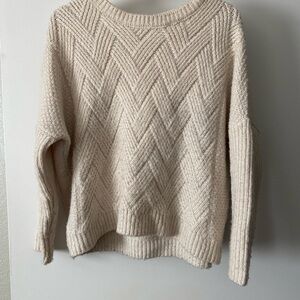 Atmosphere Textured Cream Sweater